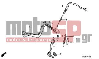 HONDA - XRV750 (IT) Africa Twin 1995 - Frame - PEDAL - 35357-124-000 - SPRING, STOP SWITCH