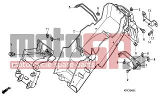 HONDA - CBR125R (ED) 2004 - Body Parts - REAR FENDER - 80110-KPP-860 - COVER, BATTERY