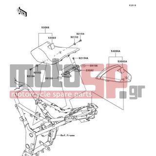 KAWASAKI - NINJA® 300 SE 2014 - Body Parts - Seat - 39156-0978 - PAD,13X43X12