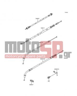 KAWASAKI - POLICE 1000 1999 -  - Cables - 54012-4004 - CABLE-THROTTLE