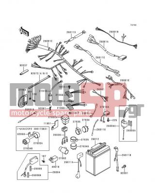 KAWASAKI - POLICE 1000 1999 -  - Chassis Electrical Equipment - 26004-1014 - FUSE-ASSY,ACCESSORY