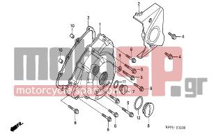 HONDA - CBR125RW (ED) 2007 - Κινητήρας/Κιβώτιο Ταχυτήτων - LEFT CRANKCASE COVER