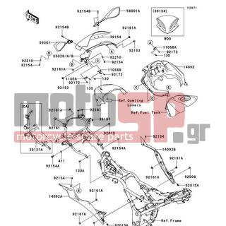 KAWASAKI - NINJA® 300 SE 2014 - Body Parts - Cowling - 39154-0318 - WINDSHIELD