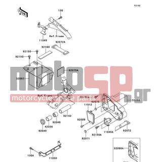 KAWASAKI - VULCAN 1500 NOMAD 1999 -  - Battery Case - 92072-1384 - BAND