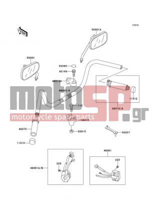 KAWASAKI - VULCAN 1500 NOMAD 1999 -  - Handlebar - 11012-1975 - CAP,GRIP END