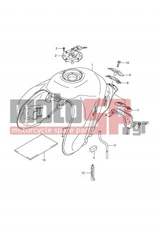 SUZUKI - DL650A (E2) ABS V-Strom 2009 - Body Parts - FUEL TANK (MODEL K9/L0) - 09404-06433-000 - CLAMP