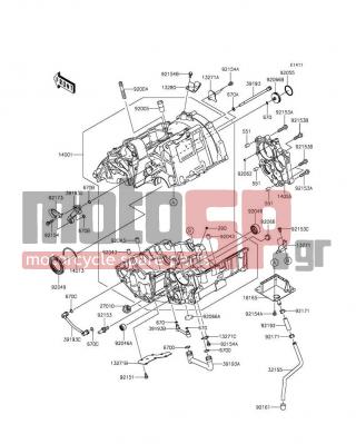 KAWASAKI - NINJA® 650 2014 - Κινητήρας/Κιβώτιο Ταχυτήτων - Crankcase - 92151-1389 - BOLT,FLANGED-SMALL,6X10