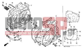 HONDA - XR600R (ED) 1997 - Κινητήρας/Κιβώτιο Ταχυτήτων - CRANKCASE - 11191-MN1-700 - GASKET, CRANKCASE
