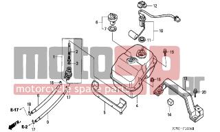HONDA - SH125 (ED) 2004 - Body Parts - FUEL TANK - 17681-KPR-900 - TUBE COMP., FUEL