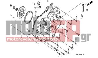 HONDA - XL1000V (ED) Varadero 2004 - Κινητήρας/Κιβώτιο Ταχυτήτων - RIGHT CRANKCASE COVER - 94301-08140- - DOWEL PIN, 8X14