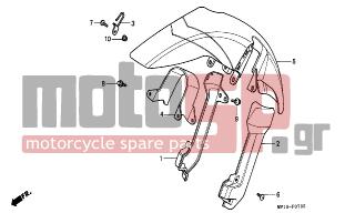HONDA - XRV750 (IT) Africa Twin 1992 - Body Parts - FRONT FENDER - 90103-MN9-000 - BOLT, FR. DISK