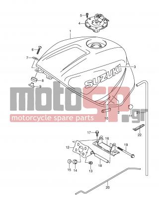 SUZUKI - GSX-R600 (E2) 2001 - Body Parts - FUEL TANK (GSX-R600K3) - 01550-08163-000 - BOLT BRACKET
