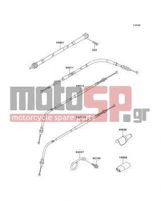 KAWASAKI - KLX300R 1998 -  - Cables