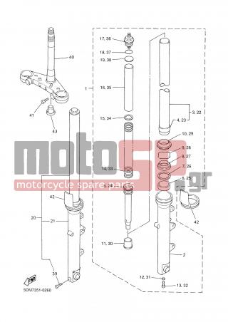 YAMAHA - FZS 600S Fazer (GRC) 2001 - Suspension - FRONT FORK - 36Y-23146-10-00 - Washer, Oil Seal