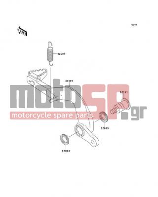 KAWASAKI - KX100 1998 -  - Brake Pedal - 92093-1433 - SEAL,MY15.9X20X2.8