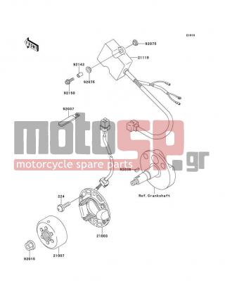 KAWASAKI - KX100 1998 -  - Generator - 21119-1498 - IGNITER