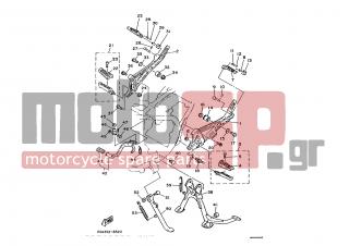 YAMAHA - RD350LC (ITA) 1991 - Frame - STAND FOOTREST - 90504-29032-00 - Spring, Compression