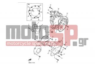 YAMAHA - XJ600S (EUR) 1994 - Engine/Transmission - CRANKCASE COVER 1 - 4BR-15441-00-00 - Holder, Clutch Cable