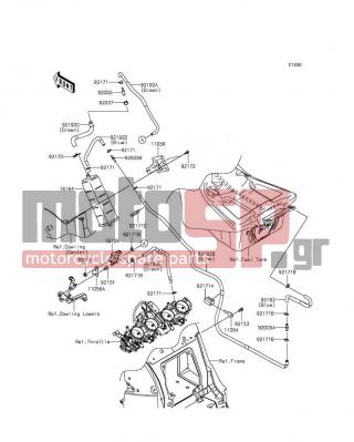 KAWASAKI - NINJA® ZX™-14R 2014 - Body Parts - Fuel Evaporative System - 92005-0032 - FITTING