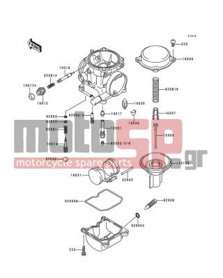 KAWASAKI - NINJA® 250R 1998 - Κινητήρας/Κιβώτιο Ταχυτήτων - Carburetor Parts - 92063-1114 - JET-MAIN,#110