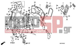 HONDA - FES125 (ED) 2007 - Body Parts - INNER BOX (FES1257-A7) (FES1507-A7) - 90666-S84-A01 - CLIP, SNAP FITTING