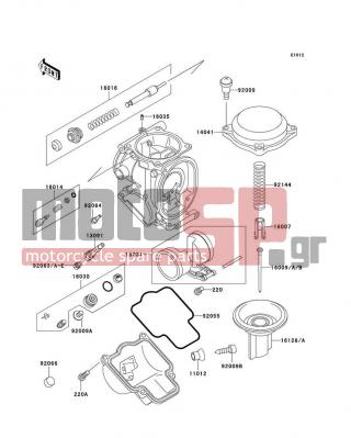 KAWASAKI - NINJA® ZX™-11 1998 - Engine/Transmission - Carburetor Parts - 92063-1347 - JET-MAIN,#165
