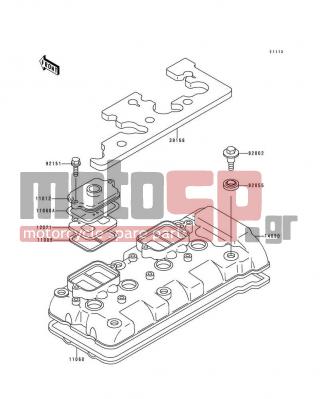 KAWASAKI - NINJA® ZX™-6R 1998 - Engine/Transmission - Cylinder Head Cover