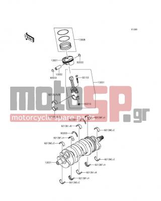 KAWASAKI - NINJA® ZX™-6R ABS 2014 - Κινητήρας/Κιβώτιο Ταχυτήτων - Crankshaft/Piston(s)