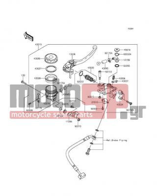 KAWASAKI - NINJA® ZX™-6R ABS 2014 -  - Front Master Cylinder