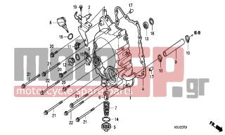 HONDA - FES125 (ED) 2007 - Engine/Transmission - RIGHT CRANKCASE COVER (FES1257-A7) (FES1507-A7) - 91303-ZW9-000 - O-RING, 31.2X2.4
