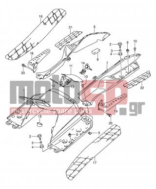 SUZUKI - AN400 (E2) Burgman 2001 - Body Parts - REAR LEG SHIELD (MODEL K1/K2) - 03541-05163-000 - SCREW