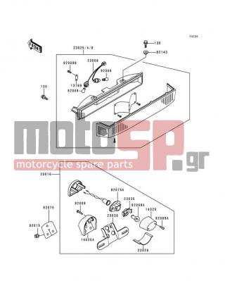 KAWASAKI - VOYAGER XII 1998 -  - Taillight(s) - 92009-1378 - SCREW,TAPPING,4X20