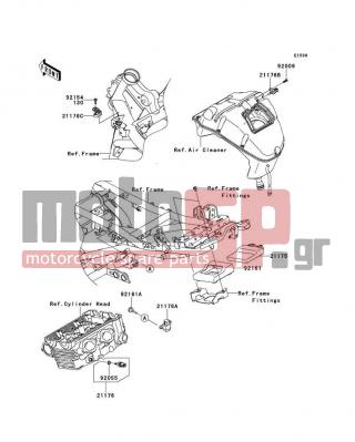 KAWASAKI - VERSYS® 2014 - Engine/Transmission - Fuel Injection - 92009-1984 - SCREW,TAPPING,5X16