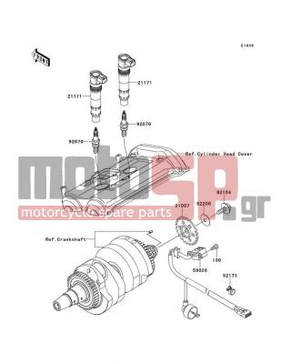 KAWASAKI - VERSYS® 2014 -  - Ignition System - 92171-0836 - CLAMP,SPEED