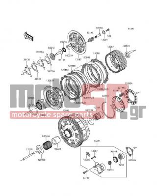 KAWASAKI - CONCOURS®14 ABS 2016 - Engine/Transmission - Clutch - 92145-0537 - SPRING