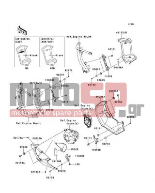KAWASAKI - VERSYS® 1000 (EUROPEAN) 2014 - Body Parts - Cowling Lowers - 92172-0262 - SCREW,TAPPING,5X10