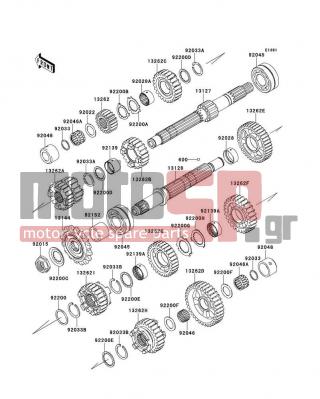 KAWASAKI - VERSYS® 1000 (EUROPEAN) 2014 - Engine/Transmission - Transmission - 92139-0281 - BUSHING,OUTPUT,3RD&4TH