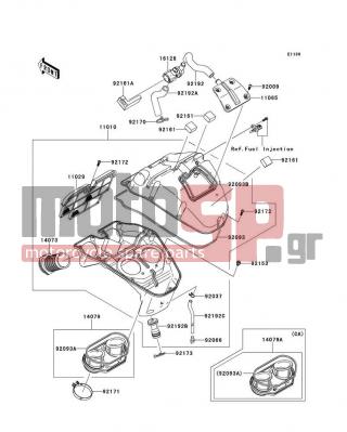 KAWASAKI - VERSYS® ABS 2014 - Engine/Transmission - Air Cleaner - 14079-0066 - HOLDER-ASSY