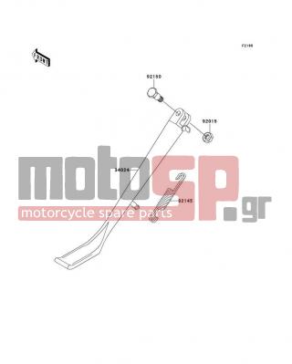 KAWASAKI - VULCAN 800 CLASSIC 1998 -  - Stand(s) - 92145-1261 - SPRING,SIDE STAND