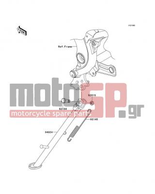 KAWASAKI - VERSYS® ABS 2014 -  - Stand(s) - 34024-0101 - STAND-SIDE