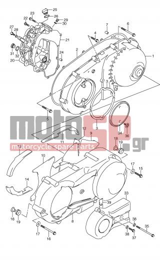 SUZUKI - AN400 (E2) Burgman 2007 - Κινητήρας/Κιβώτιο Ταχυτήτων - CRANKCASE COVER (MODEL K7/K8) - 01547-0645A-000 - BOLT
