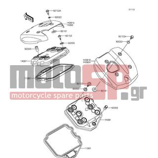 KAWASAKI - VULCAN 900 CLASSIC 2014 - Engine/Transmission - Cylinder Head Cover - 11061-0261 - GASKET,HEAD COVER