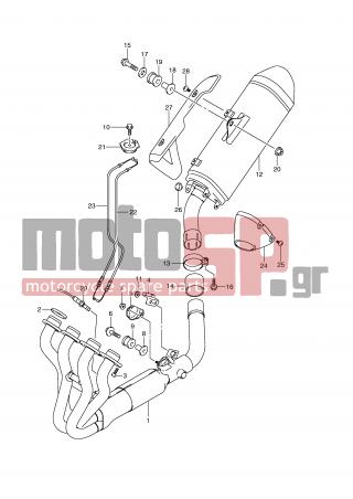 SUZUKI - GSR750 (E21) 2011 - Exhaust - MUFFLER - 09103-08392-000 - BOLT (8X40)