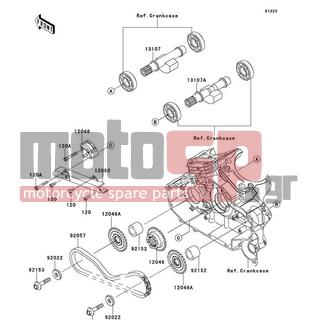 KAWASAKI - VULCAN® 1700 NOMAD™ ABS 2014 - Κινητήρας/Κιβώτιο Ταχυτήτων - Balancer - 12048-0005 - TENSIONER-ASSY
