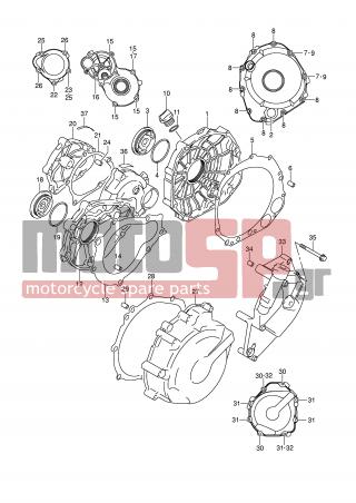 SUZUKI - GSR600A (E2) 2008 - Κινητήρας/Κιβώτιο Ταχυτήτων - CRANKCASE COVER - 09103-06212-000 - BOLT (6X25)