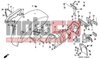 HONDA - VF750C  (ED) 1999 - Body Parts - REAR FENDER - 90064-KK3-830 - BOLT, SPECIAL FLANGE, 8X56