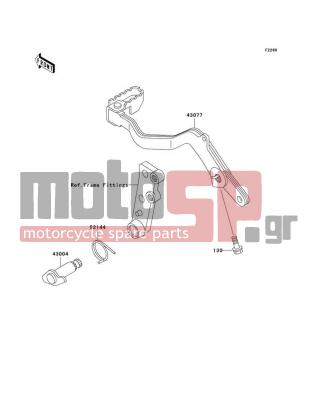 KAWASAKI - KLR650 1997 -  - Brake Pedal