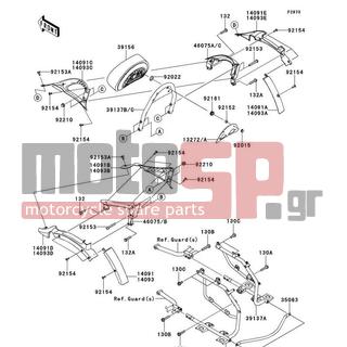 KAWASAKI - VULCAN® 1700 NOMAD™ ABS 2014 - Body Parts - Saddlebags(Side Bag Bracket) - 46075-0075 - GRIP,LH