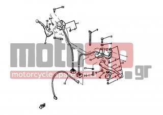 YAMAHA - XJ650 (EUR) 1980 - Frame - HANDLE SWITCH LEVER - 437-83936-00-00 - Band,switch Cord