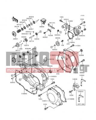 KAWASAKI - KX250 1997 - Engine/Transmission - Engine Cover(s) - 11060-1749 - GASKET,CLUTCH COVER,IN